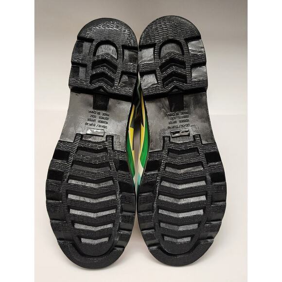 Corkys Shoes Women's Sunshine Multi Color Chevron Print Rain Boots Size 10 - Picture 12 of 12